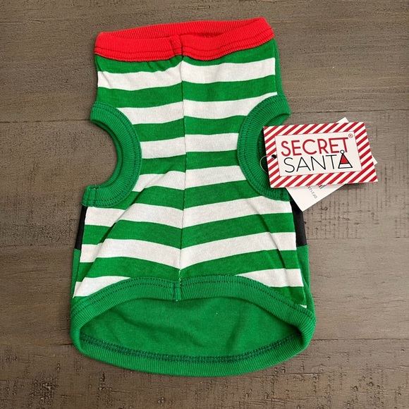 Secret Santa Holiday Elf Dog Pajama - Picture 2 of 5